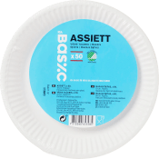 Assiett Vit 18cm 50-p ICA Basic.