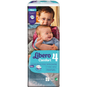 Blöjor Comfort Storlek 4 7-11kg 52-p Miljömärkt Libero.