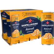 Sparkling drink Aranciata 6-p 33cl San Pellegrino.