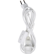 Lampsladd E14 sockel 1,5+2m.
