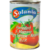 Tomater San Marzano Dop Hela Skalade Eko 400g KRAV Solania.
