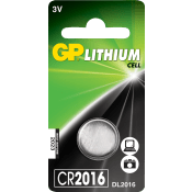 Batteri GP Aklaline Knappcell Lithium CR2016 1-p Batteristen.