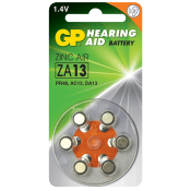 Batteri GP Hörapparat ZA 13-D6 6-p Batteristen.