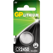 Batteri GP Knappcell Lithium CR2450 1-p Batteristen.
