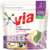 Tvättkapslar Color 14-p Via.