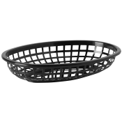 Brödkorg/serveringskorg plast Svart ICA.