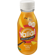 Drickkvarg Mango & Vanilj Laktosfri 0,1% 350ml Yalla®.