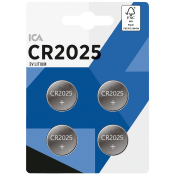 Knappcellsbatteri CR2025 4-p ICA.