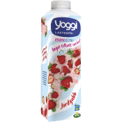 Yoghurt Mini Jordgubb 0,1% Laktosfri 1000g Yoggi®.