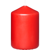 Blockljus Röd 10cm ICA.