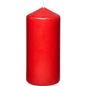 Blockljus Röd 15cm ICA.
