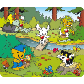 Pussel med knopp Bamse 5 bitar Kärnan.