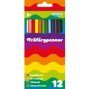 Träfärgpennor 12-p Kärnan.