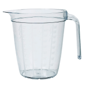 Måttkanna Plast Transparent 1l.