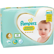 Blöjor Premium Protection Strl 4 9-14kg 39-p Pampers.