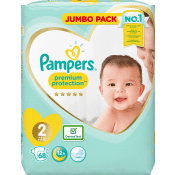 Blöjor Premium Protection 4-8kg 68-p Pampers.