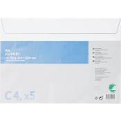 Kuvert Vit C4 5-p ICA.