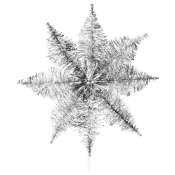 Julgransstjärna Glitter Silver ICA.