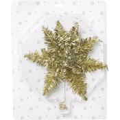 Toppstjärna Glitter Guld 25cm ICA.