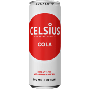 Energidryck Cola 35,5cl Celsius.