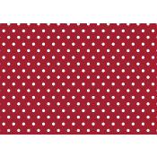 Julpapper Prickar Röd/Vit 0,7x3m ICA.