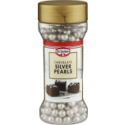 Bakdekoration Silver pearls Chocolate 52g Dr. Oetker.