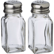 Salt- och pepparkar Glas 9,5cm ICA.