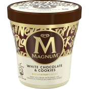 Glass White Chocolate & Coockies 440ml Magnum.
