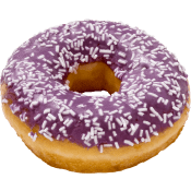 Donut blåbär 58g Bageri La Lorraine.
