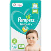 Blöjor Baby-Dry air Strl 5 11-16kg 46-p Pampers.