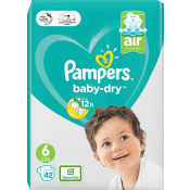 Blöjor Baby-Dry air Strl 6 13-18kg 42-p Pampers.