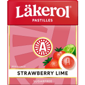 Halstablett Strawberry lime 1-p 25g Läkerol.