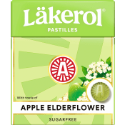 Läkerol Sockerfri Äpple och Fläder 25g.