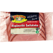 Emilskinka Alspånsrökt Plånboksförpackning 120g Pärsons.
