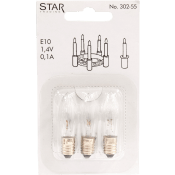 Reservlampa 3-p E10 1,4V 0,14W Star Trading.
