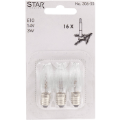 Reservlampa 3-p E10 14V 3W Star Trading.