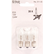 Reservlampa 3-p E10 12V 2,4W Star Trading.