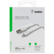 Lightningkabel Vit 3m Belkin.