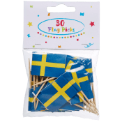 Tandpetare Svenska flaggan.
