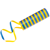 Serpentin Blå/gul.