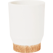 Tandborstmugg Iris Vit Hemtex24h.