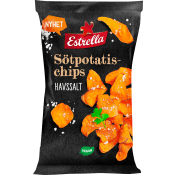 Sötpotatischips Havssalt 90g Estrella.