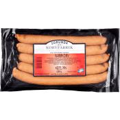 Varmkorv 70% kötthalt 260g Sorunda Korvfabrik.