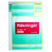 Räkningsblock A5 50 blad Sense.