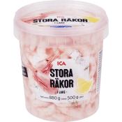 Räkor Stora i Lake 500g ICA.