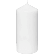 Blockljus vit H15cm.