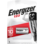 Fotobatteri 3V CR123A 1-p Energizer.