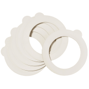 Gummiring Konserveringsglas Vit 6-p Bormioli.