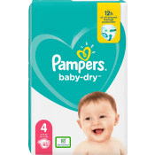 Blöjor Baby-Dry Strl4 9-14kg 45p ValuePack Pampers.