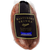 Basturökt Skinka i skivor ca 15g Ugglarps.